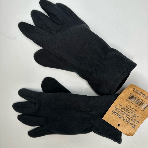 Yacht & Smith Black Fleece Gloves NWT | Warm Winter Unisex - Picture 7 of 7